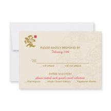 Chinese Wedding Invitation - RSVP