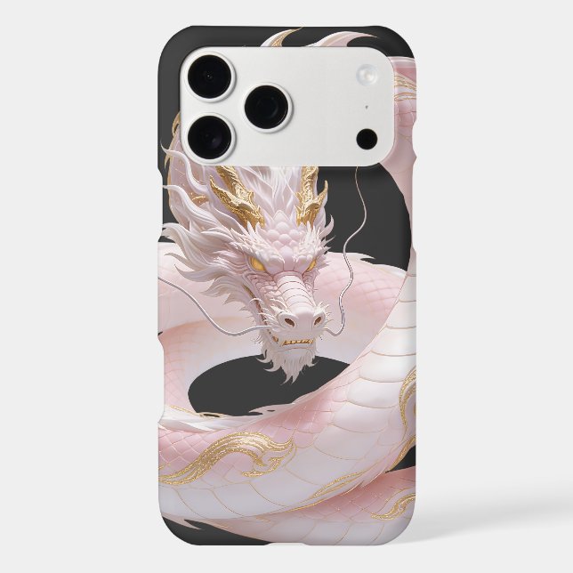 Chinese White Gold Dragon Art Fantasy Design With  (Back)