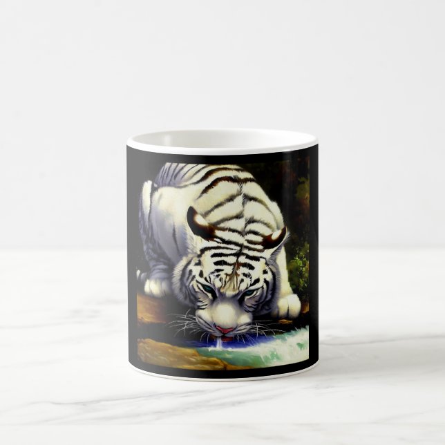 Chinese White Tiger (13) Coffee Mug (Center)