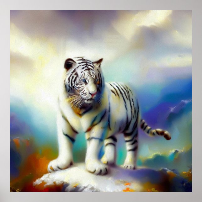 Chinese White Tiger (19) Poster (Front)
