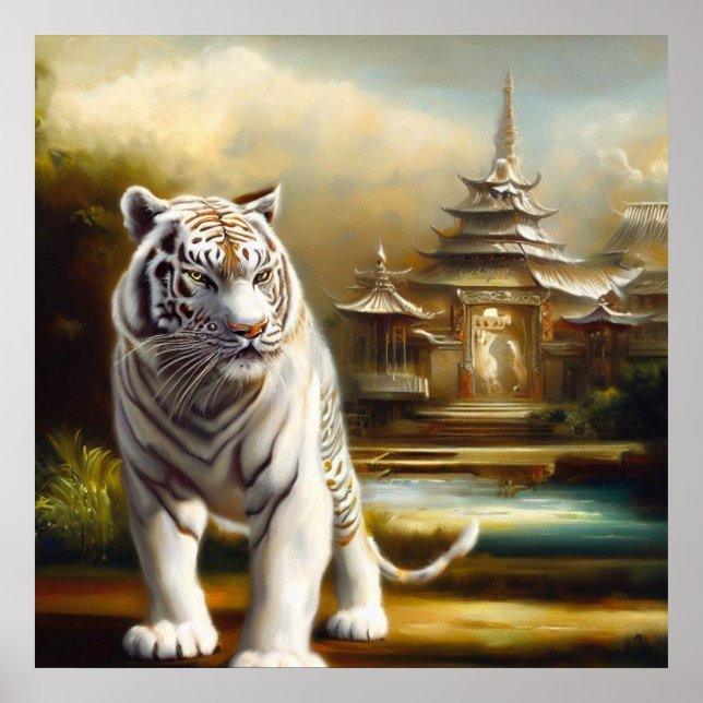 Chinese White Tiger (27) Poster (Front)