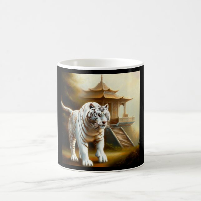 Chinese White Tiger (35) Coffee Mug (Center)