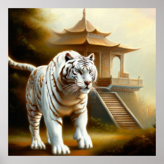 Chinese White Tiger (35) Poster (Front)