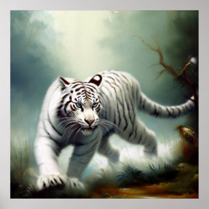 Chinese White Tiger (7) Poster