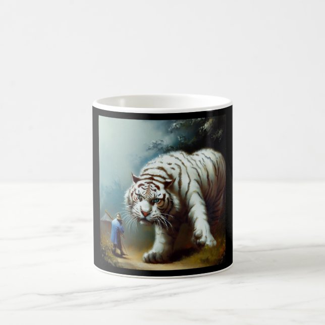 Chinese White Tiger (9) Coffee Mug (Center)