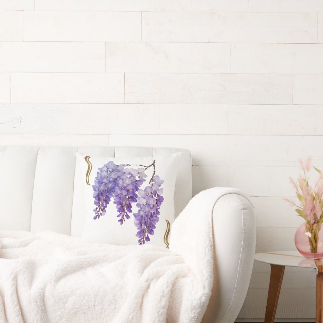 Chinese Wisteria Cushion (Couch)