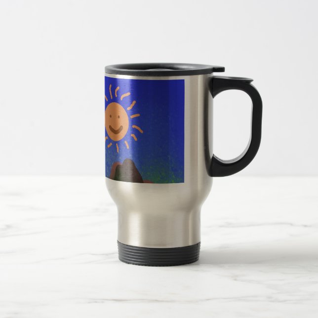 Chinese words: 诚 实 ， 可 靠 travel mug (Right)
