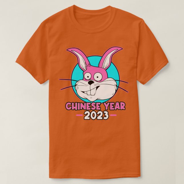 Chinese Year 2023 Rabbit Funny T-Shirt (Design Front)