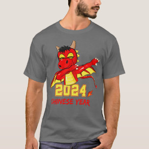 Chinese Year 2024 Dabbing Dragon T-Shirt