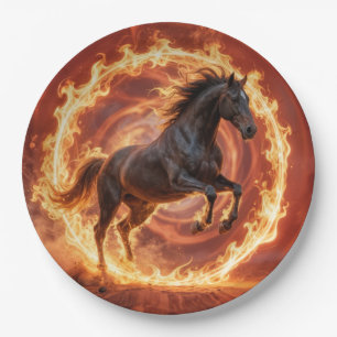 Chinese Year of the Fire Horse Paper Plate