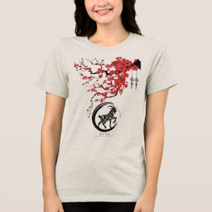 Chinese Year of the Goat Blossoms Tri-Blend Shirt