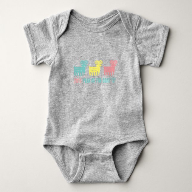 Chinese Year of the Goat Fun Gift Infant Creeper (Front)