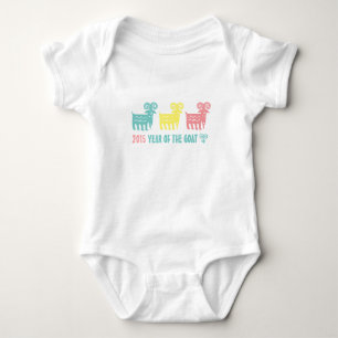 Chinese Year of the Goat Fun Gift Infant Creeper