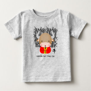Chinese Year of the Ox Cute Little Ox Baby T-Shirt