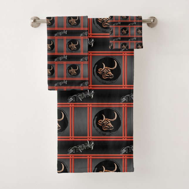 Chinese Year of the Ox - Strong Bath Towel Set (Insitu)