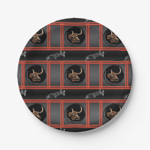 Chinese Year of the Ox - Strong Paper Plate