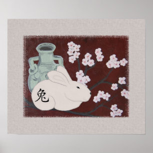 Chinese Year of the Rabbit Poster Print