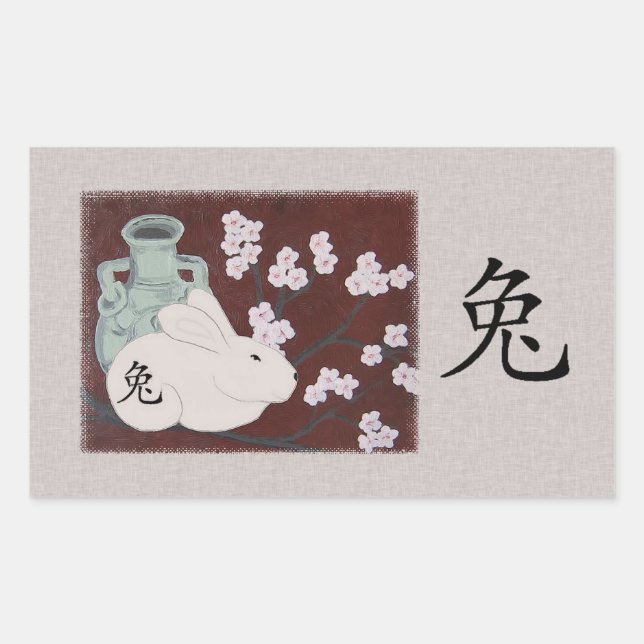 Chinese Year of the Rabbit Stickers (Front)