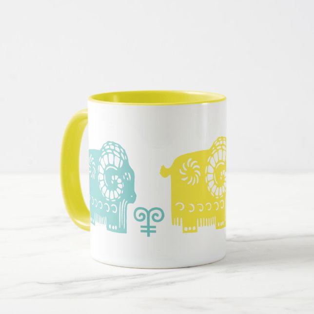 Chinese Year of the Ram Fun Gift Mugs (Front Left)