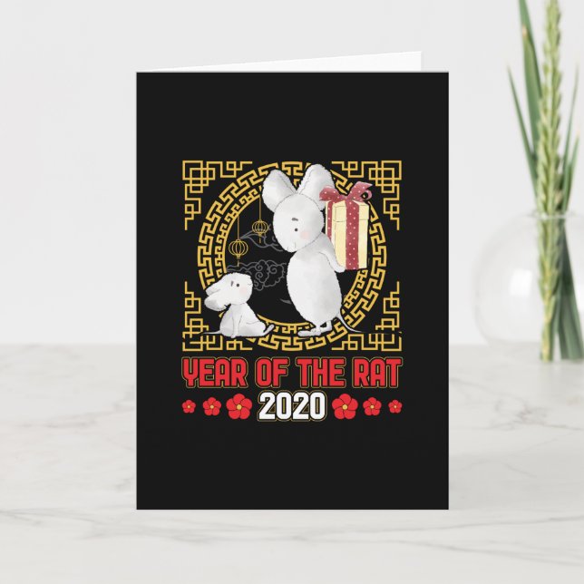 Chinese Year of the Rat 2020 Card (Front)