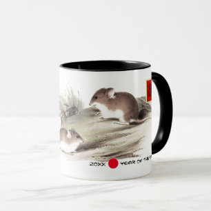 Chinese Year of the Rat Custom Year & Name Mug