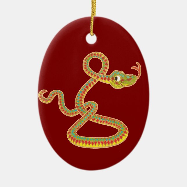 Chinese Year of the Snake Ornament (Front)