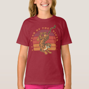 Chinese Year of the Tiger 2022 Girls' T-Shirts