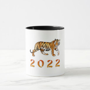 Chinese Year of the Tiger 2022 illustration Mug