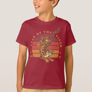 Chinese Year of the Tiger 2022 Kids T-Shirts