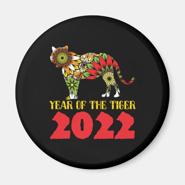 Chinese Year of the Tiger 2022 Magnet (Front)