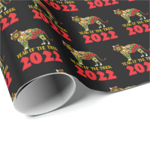 Chinese Year of the Tiger 2022 Wrapping Paper