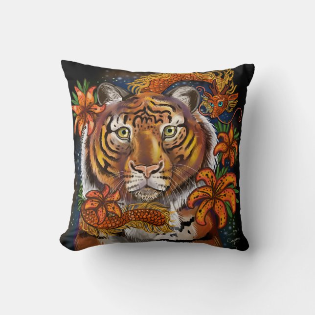 Chinese Year of the Tiger Cushion (Front)