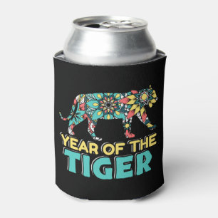 Chinese Year of the Tiger - Mandala Can Cooler