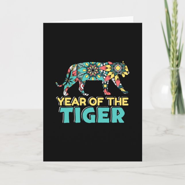 Chinese Year of the Tiger - Mandala Card (Front)