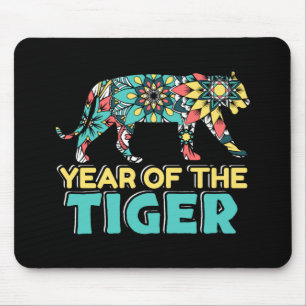 Chinese Year of the Tiger - Mandala Mouse Mat