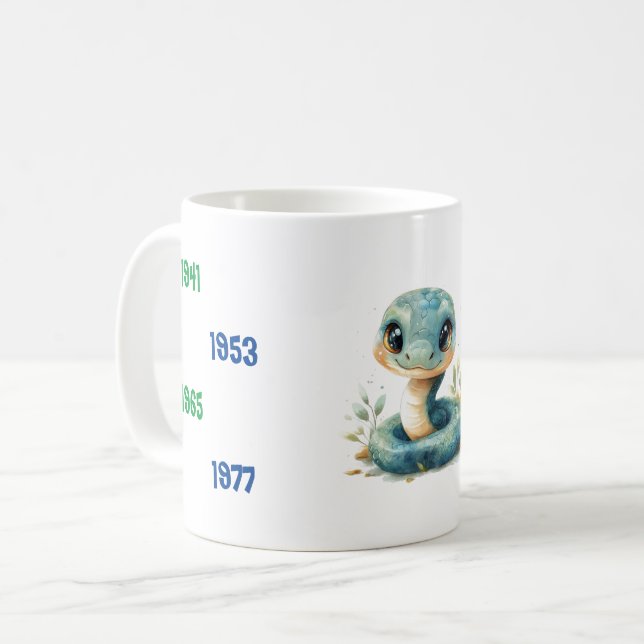 Chinese Years of the Snake 1941 to 2025 Coffee Mug (Front Left)