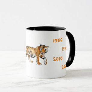 Chinese Years of the Tiger illustration Mug