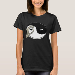 Chinese Yin and Yang Skeleton Hand Tai Chi Yoga Na T-Shirt