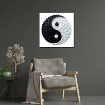 Chinese Yin Yang Energy Duality Poster