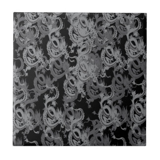 Chinese Ying Yang Dragon Tile