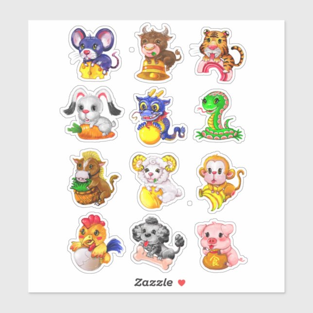 Chinese Zodiac (Sheet)