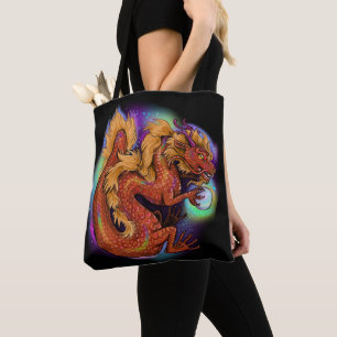 Chinese Zodiac 2024 Year of the Dragon Tote Bag