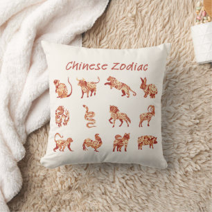 Chinese Zodiac Animal Sign Cushion