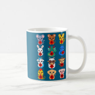Chinese Zodiac Animal Signs Lunar New Year  Coffee Mug