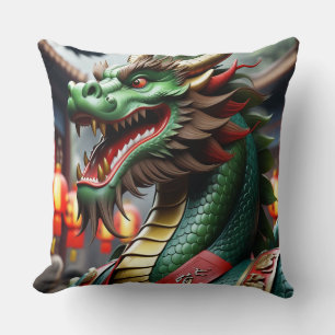 Chinese Zodiac Art Year Of The Dragon Realistic 2 Cushion