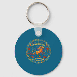 Chinese Zodiac Fire Horse 2026 -legend Since 1966  Key Ring