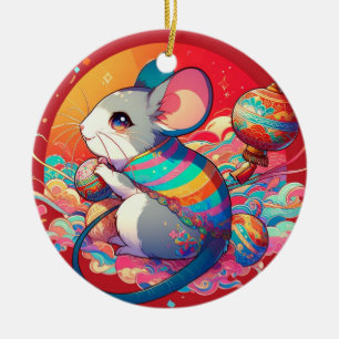 Chinese Zodiac: From Rats to Riches Ceramic Tree Decoration
