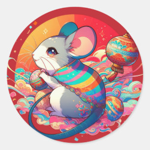 Chinese Zodiac: From Rats to Riches Classic Round Sticker