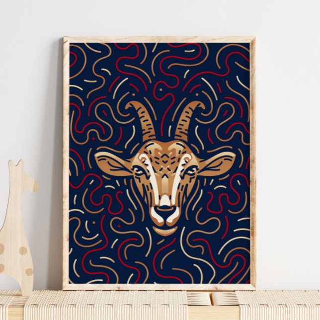 Chinese Zodiac Goat | Zodiac Digital Print (Creator Uploaded)