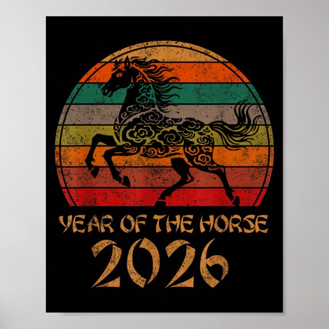 Chinese Zodiac Horse2026 Decorations Year Of The H (Front)